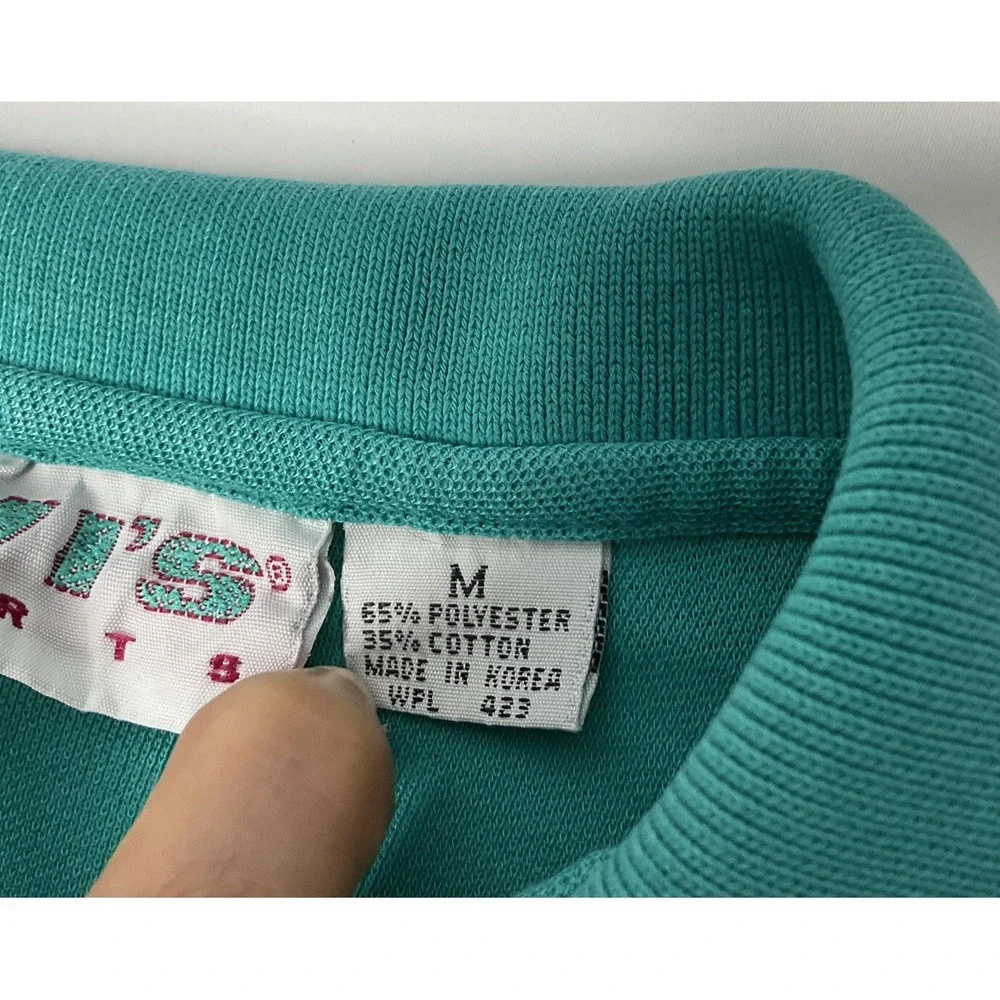 Vintage Levis Polo Shirt Men Sz M 80s Short Sleeve Lightweight Green Retro